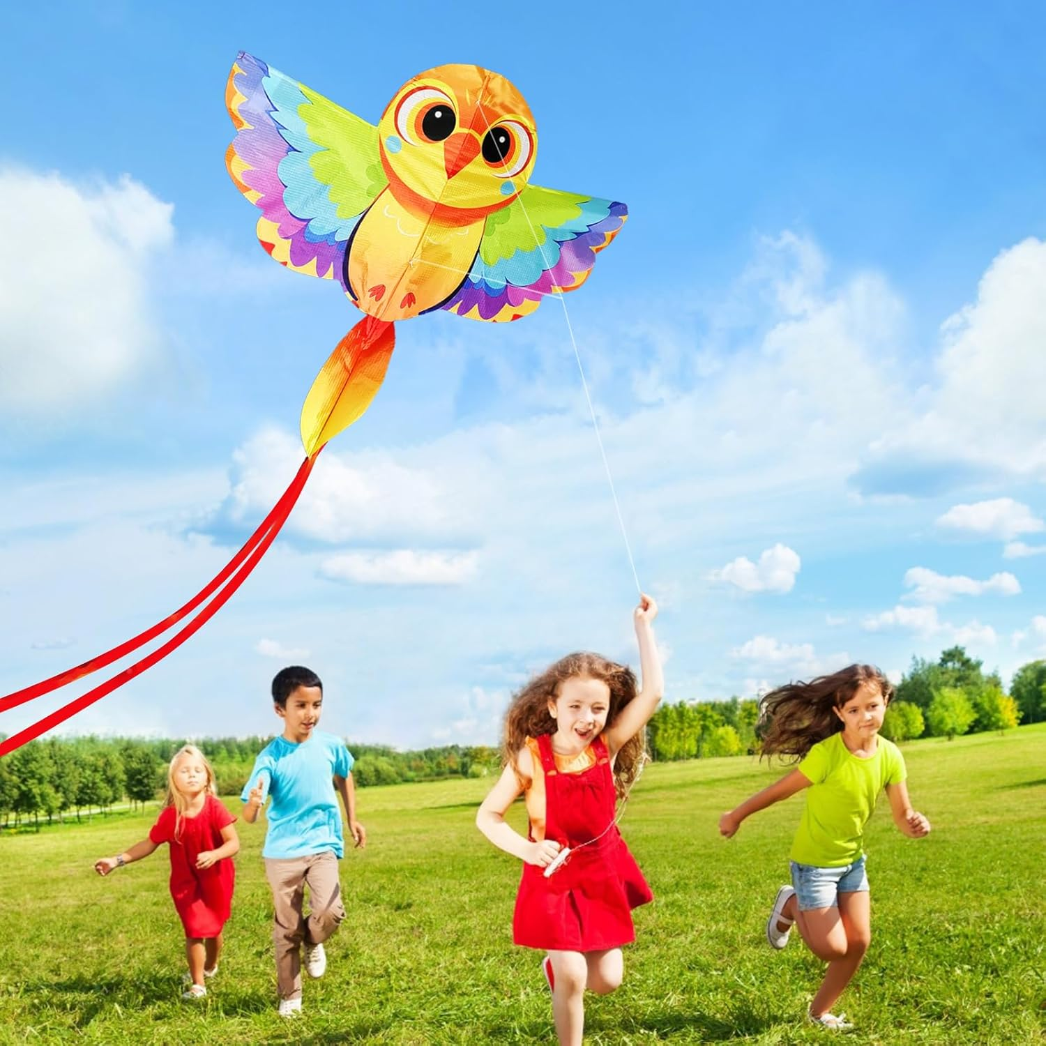 Touch the Sky Cartoon Animal Dragon for Adults, Easy to Fly, Unique Structure Design, Excellent Outdoor Games and Activity Toys. Suitable for Beginners image number 5
