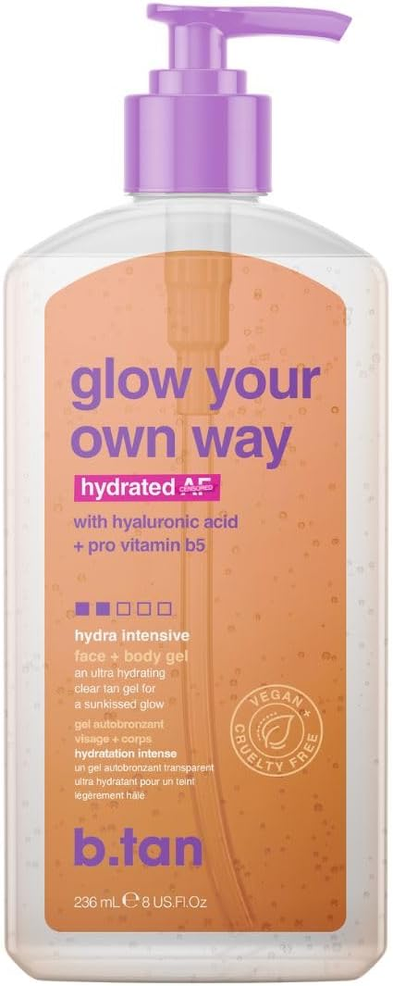 B.Tan Glow Your Own Way Hydrated AF Sun Care Gel 236 Ml