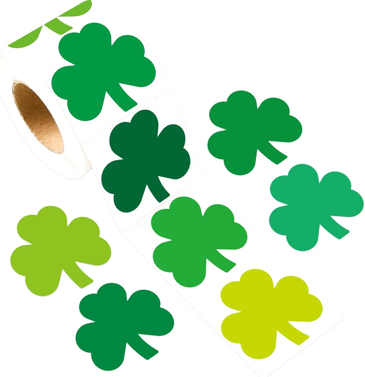 Shamrock Stickers St. Patrick'S Day Sticker Roll for Kids Party Decorations 500Pcs