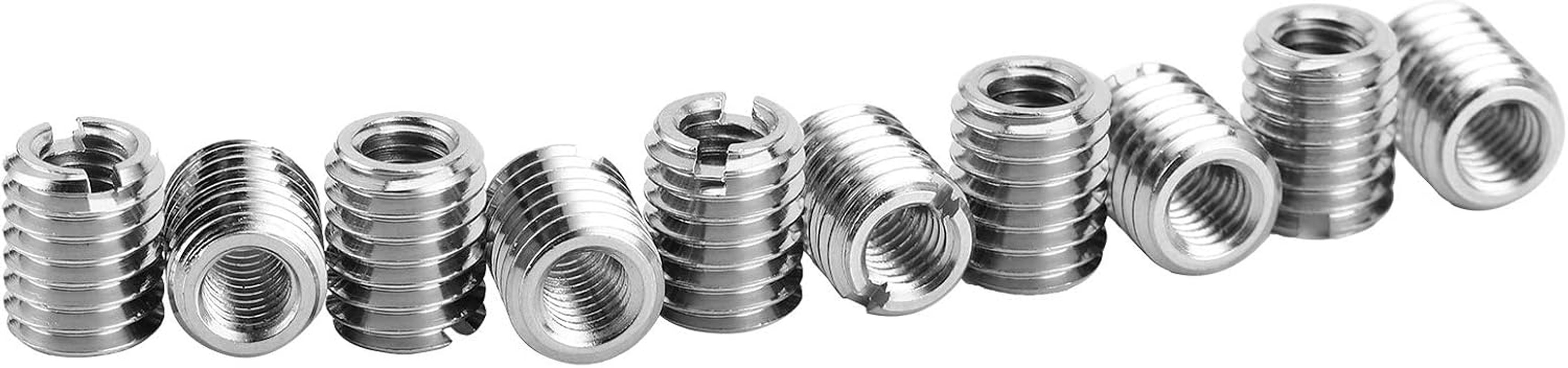 10-Piece 303 Stainless Steel M5 Female to M8 Male Thread Reducing Insert Conversion Kit, 0.8 to 1.25 Pitch Sizing image number 2