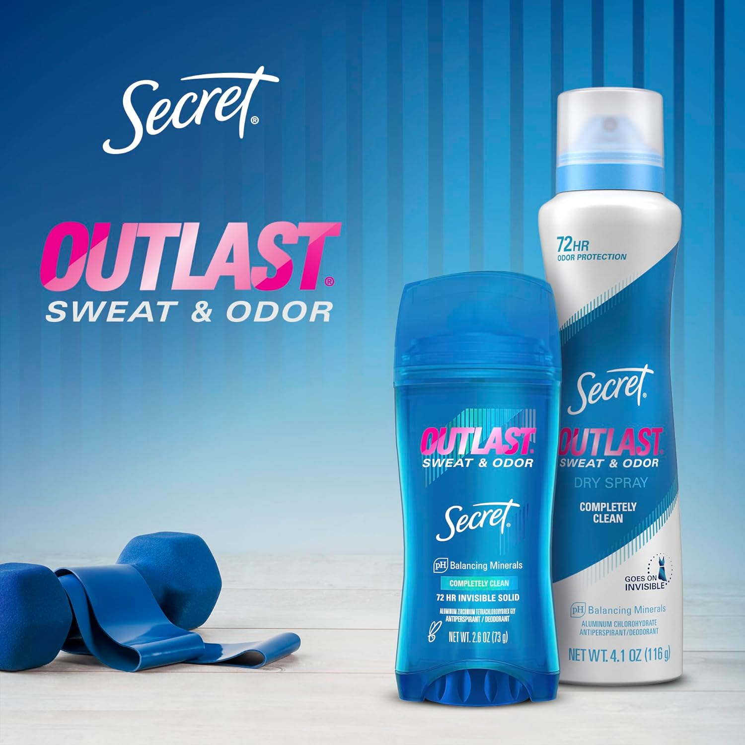 Secret Outlast Unscented Women'S Clear Gel Antiperspirant and Deodorant 2.6 Ounce (Pack of 6) image number 1