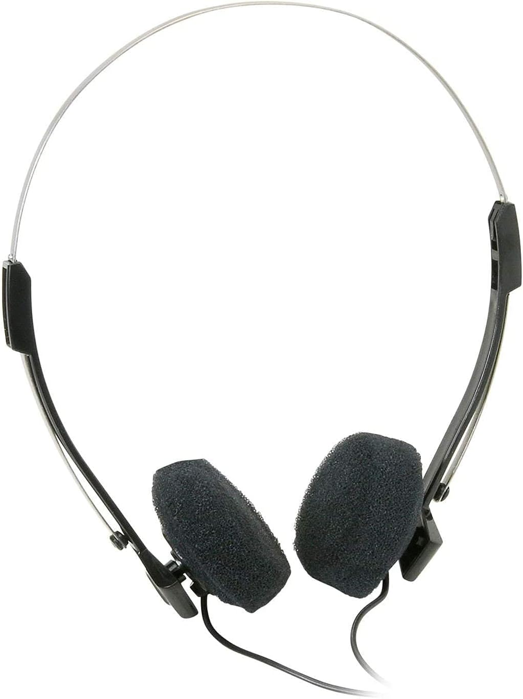 Parts Express Mini Stereo Lightweight Headphones with 4 Ft. Cord image number 2