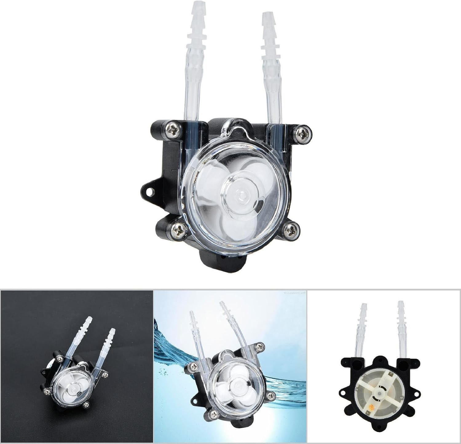 CHICIRIS G528 Peristaltic Pump, 0-23Ml/Min Adjustable Flow Rate, 12V DC Laboratory Pump with 3 * 5Mm Silicone Tube for Biochemical Analysis, Lab Fluid Transfer image number 1