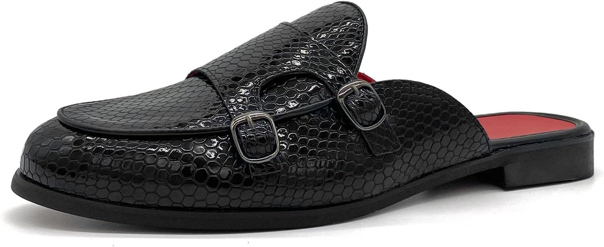 Youxiaoyou Men'S Dress Mule Slippers Suede Slip-On Loafers Velvet Backless Sandals Size 7-13