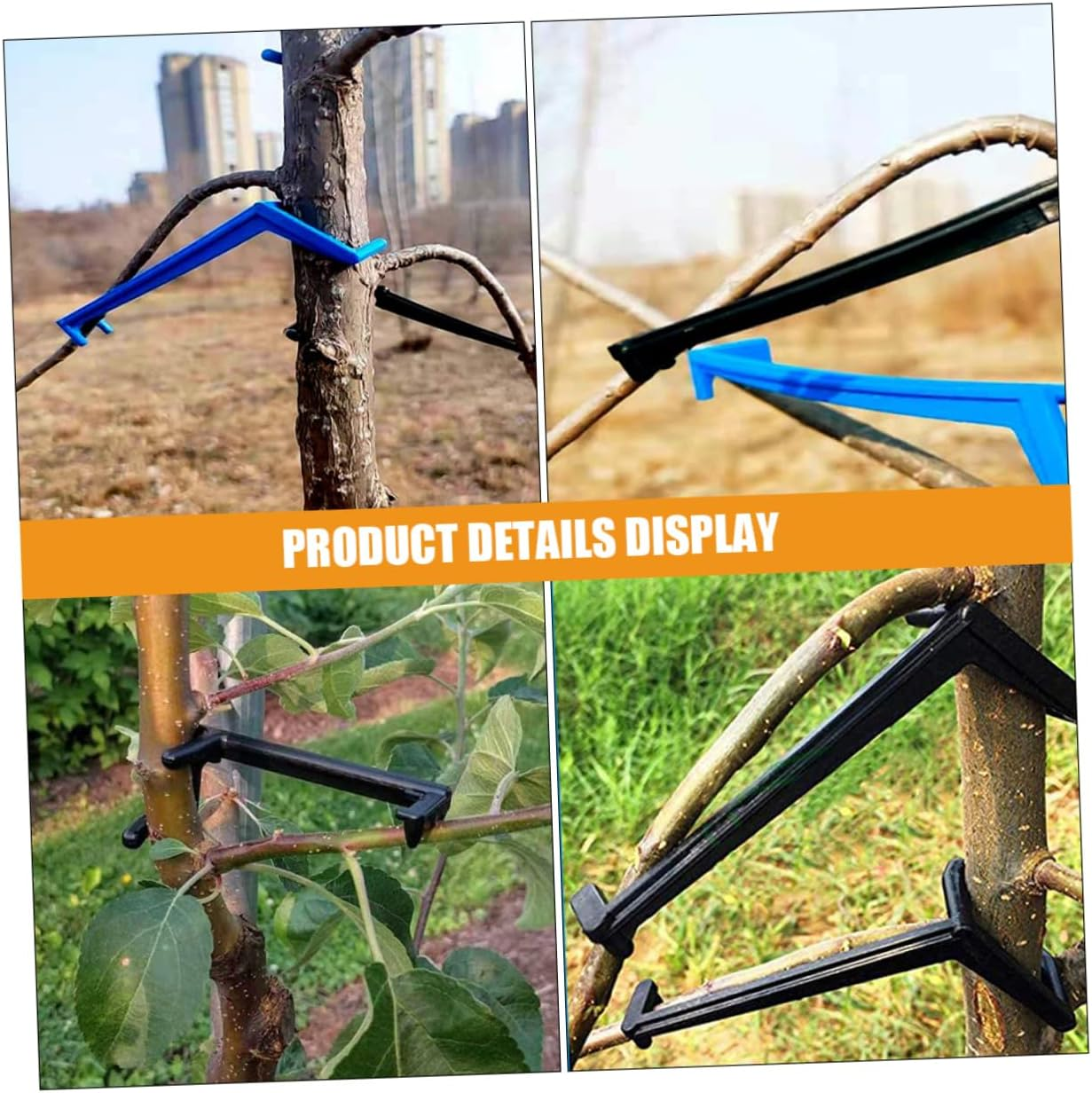 PHENOFICE 50Pcs Fruit Tree Branch Puller Limb Spreader for Garden Adjustable Tree Branch Spreader Support Clips for Orchard Gardening Tool