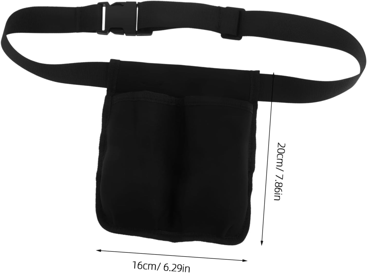 FOMIYES Essential Oil Holder Organizer Dual Pocket Massage Oil Pouch Adjustable Belt Waist Bag for Therapists Home Use image number 6