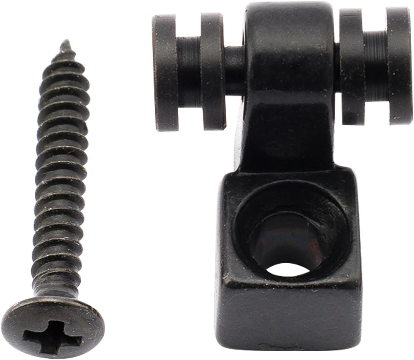 Musiclily Pro Steel Roller String Trees String Guides String Retainers for Strat/Tele Style Electric Guitar, Nickel (Set of 2)