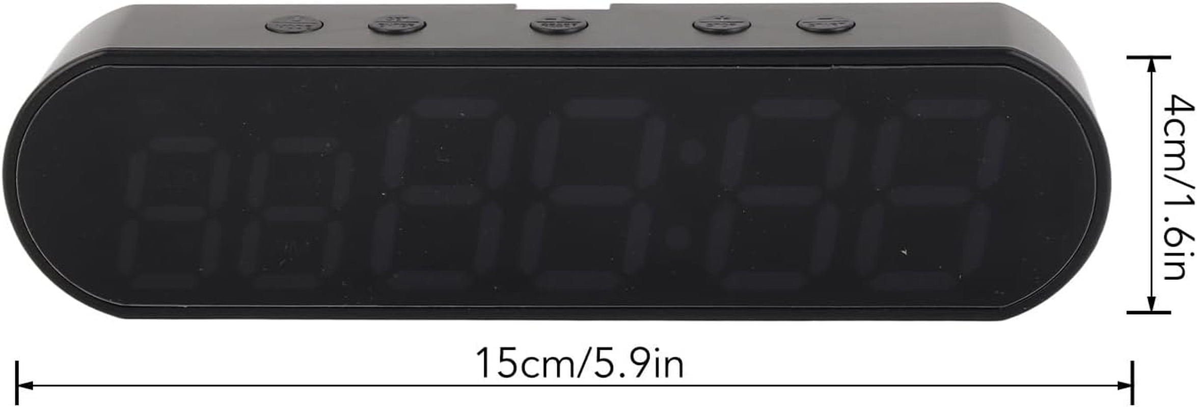 Gym Timer Clock, LED Interval Timer for Interval Workout with Count Down, Count Up, Stopwatch, Alarm Clock, Beep Buzzer Control, Portable Rechargeable for Home Gym Fitness Boxing image number 3