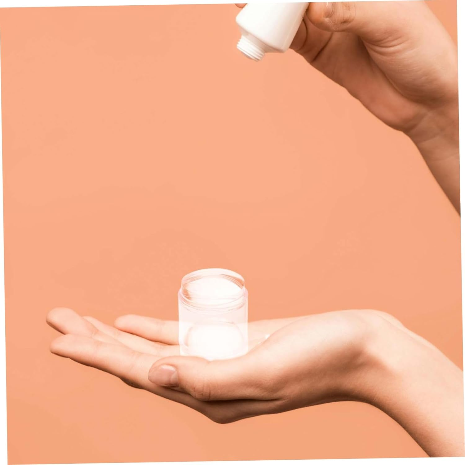 FRCOLOR Silicone French Nail Art Stamper Set Manicure Template Tools Body Jelly Stamping for Nail Art - Rose Gold image number 2