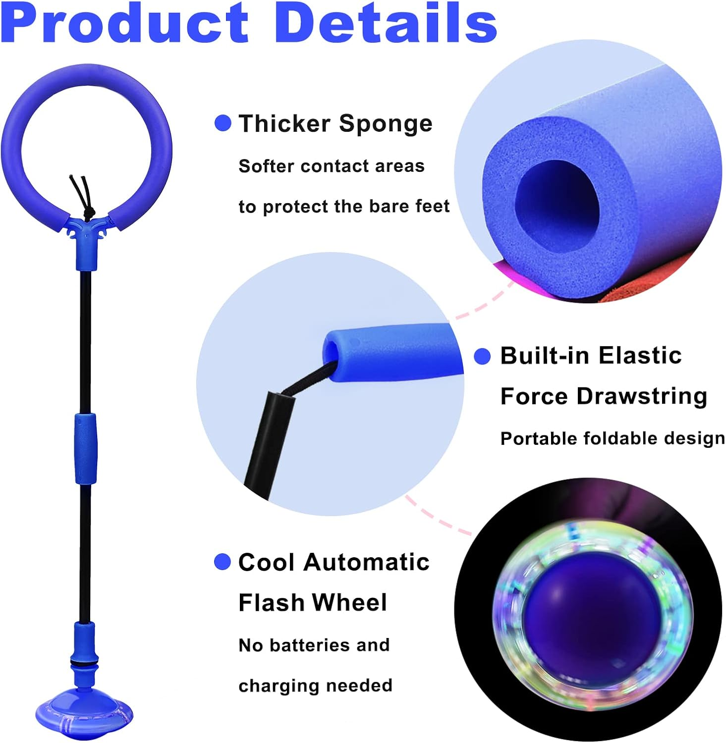 Skip Ball, Skip It, Skip It for Kids, Girls Toys Age 8-10 Years Old - Blue image number 4