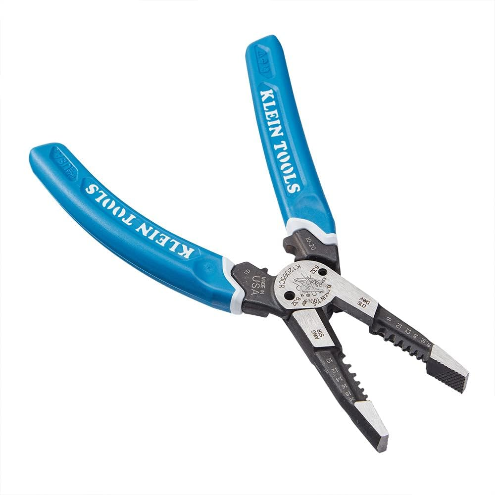 Klein Tools A-K12065CR Klein-Kurve Heavy-Duty Wire Stripper, 8-20 AWG