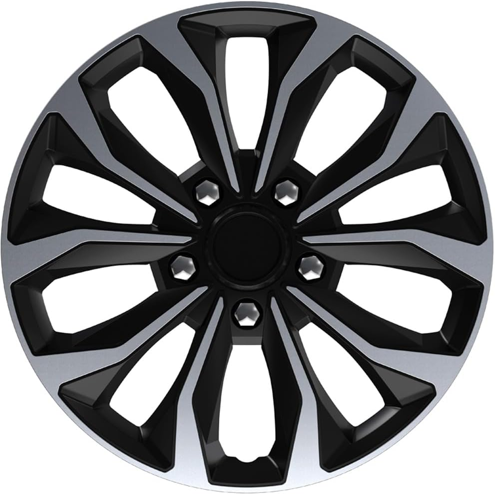 AUTO-STYLE Autostyle Set Wheel Covers Hornet Pro 16-Inch Silver/Black image number 1