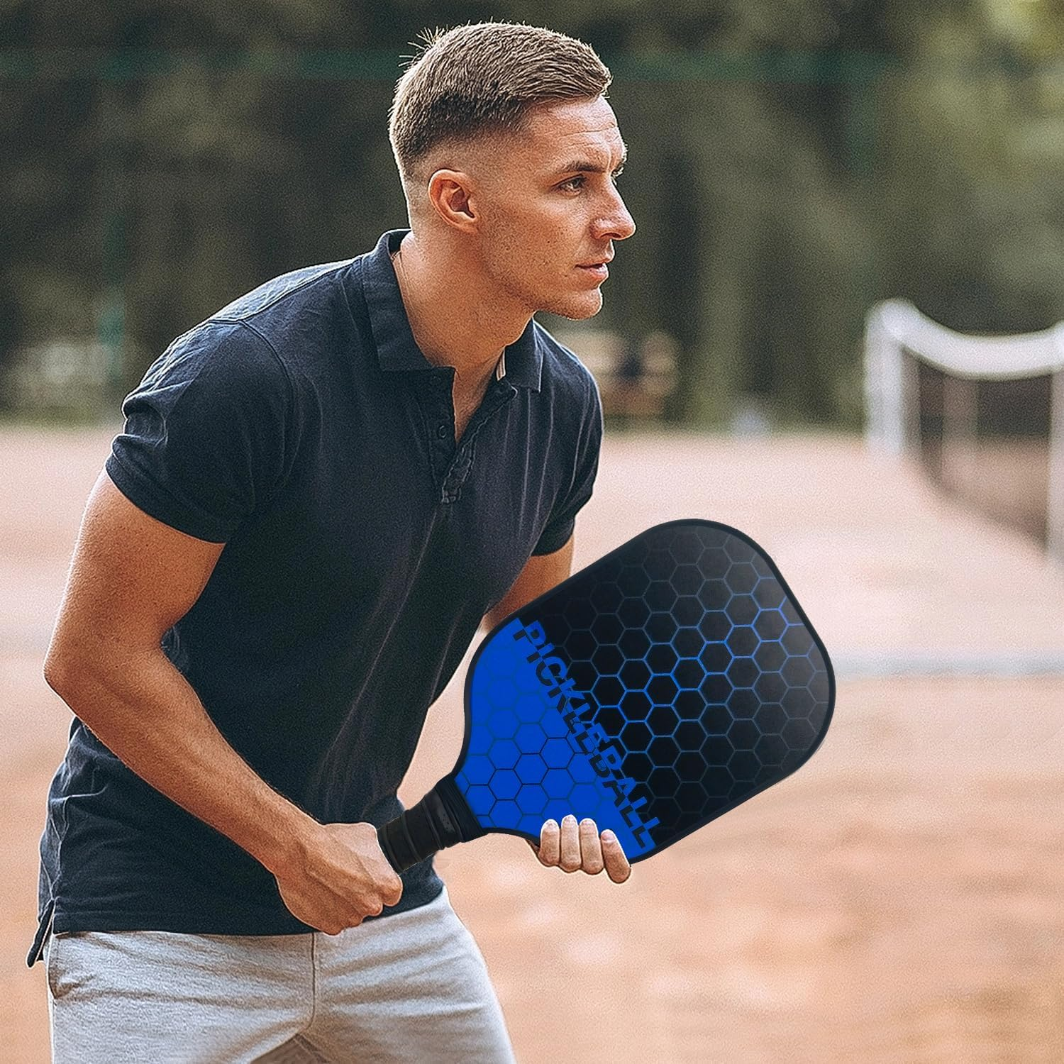 Pickleball Paddles,Pickleball-Set of 2 Paddles and 4 Balls with Paddle Bag,Usapa Approved Fiberglass Surface,Pickle Ball Paddle Set for Men Women. image number 6