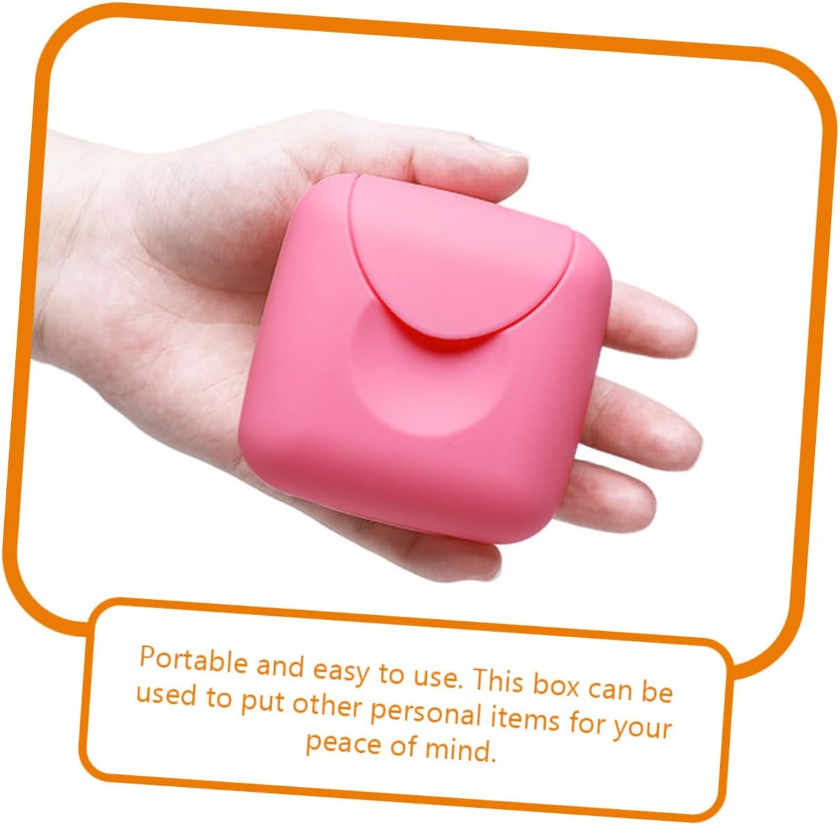 ARTSEWPLY 2Pcs Reusable Period Holder Case Portable Organizer for Travel Dustproof Storage Box Lightweight and Convenient Carrying for Women image number 2