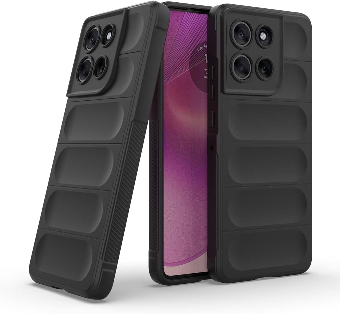 GOKEN Case for Motorola Moto G86 Power, Flexible Soft Silicone Cover with Anti-Slip Grip, Shockproof Protection, and Sleek Pure Colour Design -Dark Blue