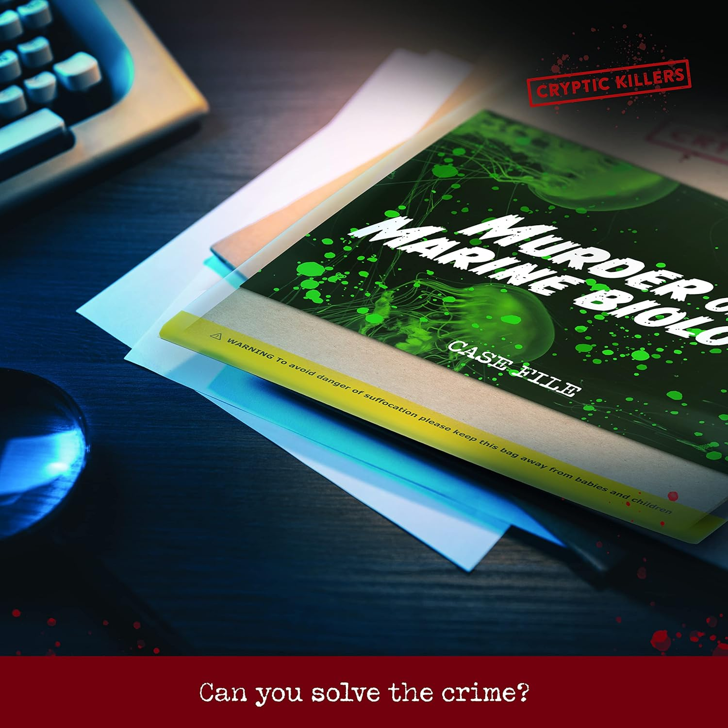 Cryptic Killers Unsolved Murder Mystery Game - Cold Case Files Investigation - - Detective Clues/Evidence - Solve the Crime - Individuals, Date Nights & Party Groups - "Murder of a Marine Biologist" image number 1