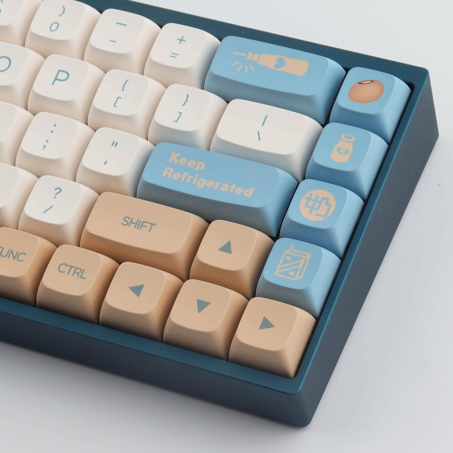 Hyekit PBT Keycaps 138 Keys Soy Milk Keycaps Dye-Sublimation Cute Keycaps XDA Profile Custom Keycaps for Mac Windows PC Mechanical Keyboards - Beige image number 4
