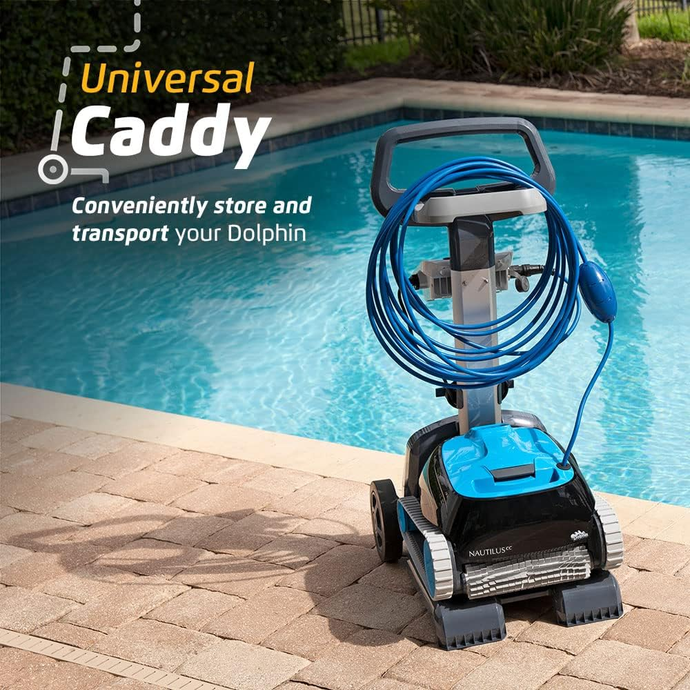 Maytronics Universal Caddy for Dolphin Robotic Pool Cleaner Cleaning Machine with Power Supply Cable Holder with Wheels image number 4