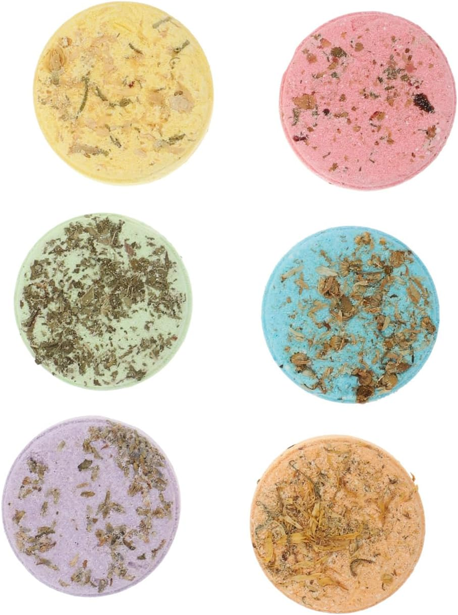 ULTECHNOVO 6Pcs Aroma Bath Pieces Shower Accessory Aromatherapy Steam Flakes for Bathroom Decoration Home Spa Using image number 5