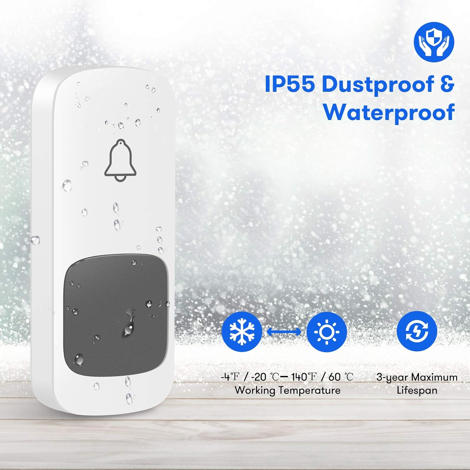 Coolqiya Transmitter Accessory Waterproof Push Button image number 1