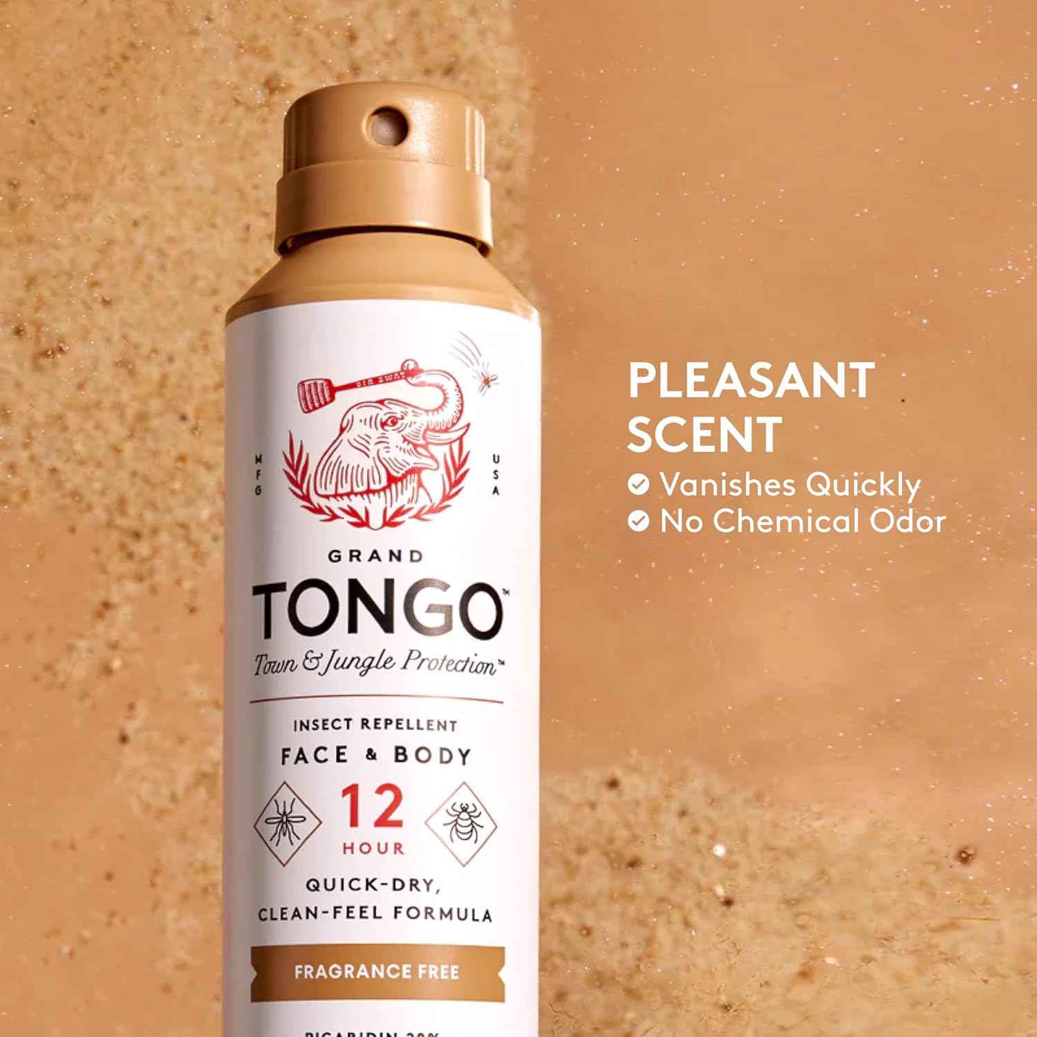 Grand Tongo Deet-Free Insect Repellent, the 12 Hour Protection, DEET Alternative &ndash; Fragrance Free image number 4