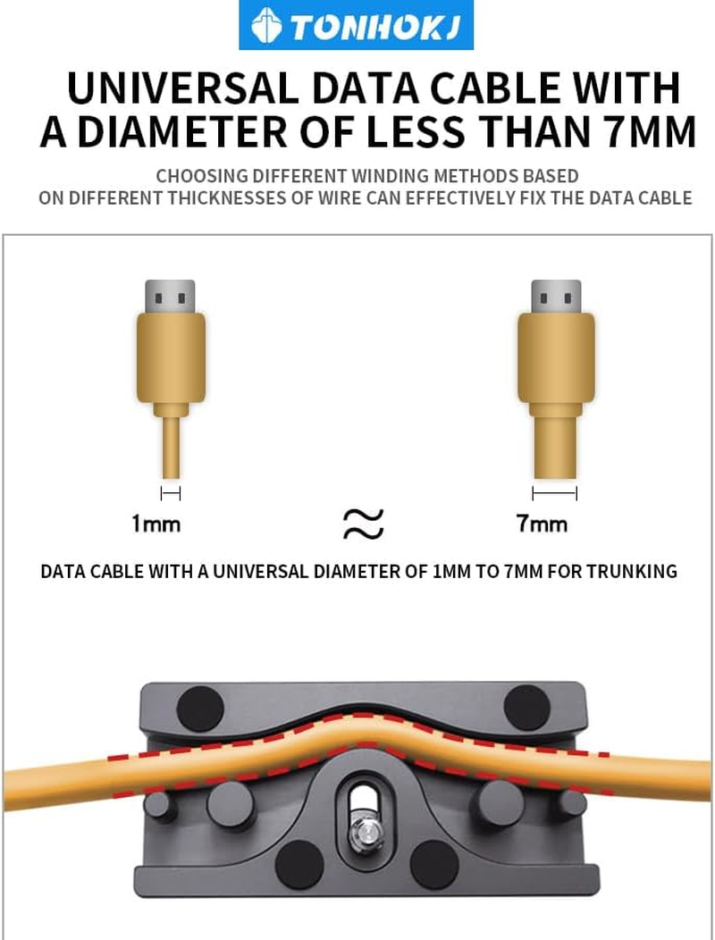 Camera Tether Cable Clamp Block Curve Tether with Arca Quick Release Plate Protector Tools for Camera SLR DSLR Tripod Ball Head