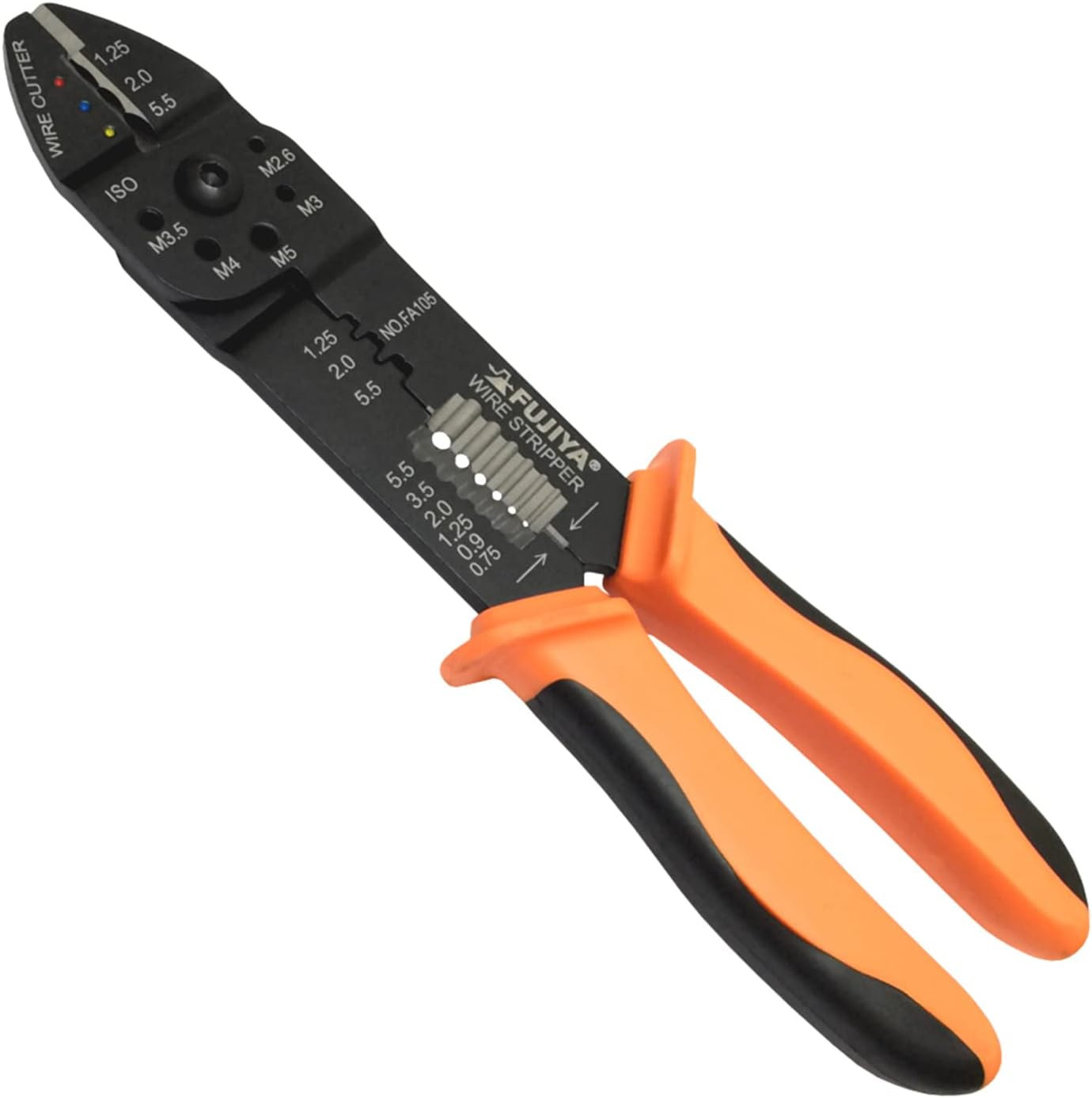 Fujiya FA105 All-Purpose Electrician Pliers (For Both Insulated and Fast Terminals) Blade [Cutting and Peeling] Polishing Specifications image number 6