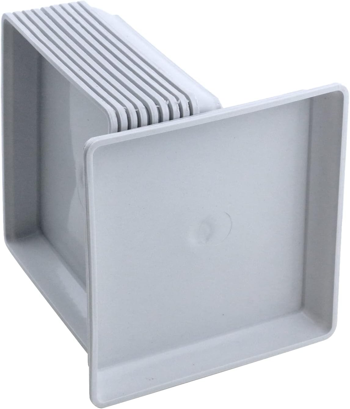 Pufguy Plant Saucers White Plant Tray 4.7" X 4.7" Square Drip Trays Planter Pots - 10Pcs image number 3