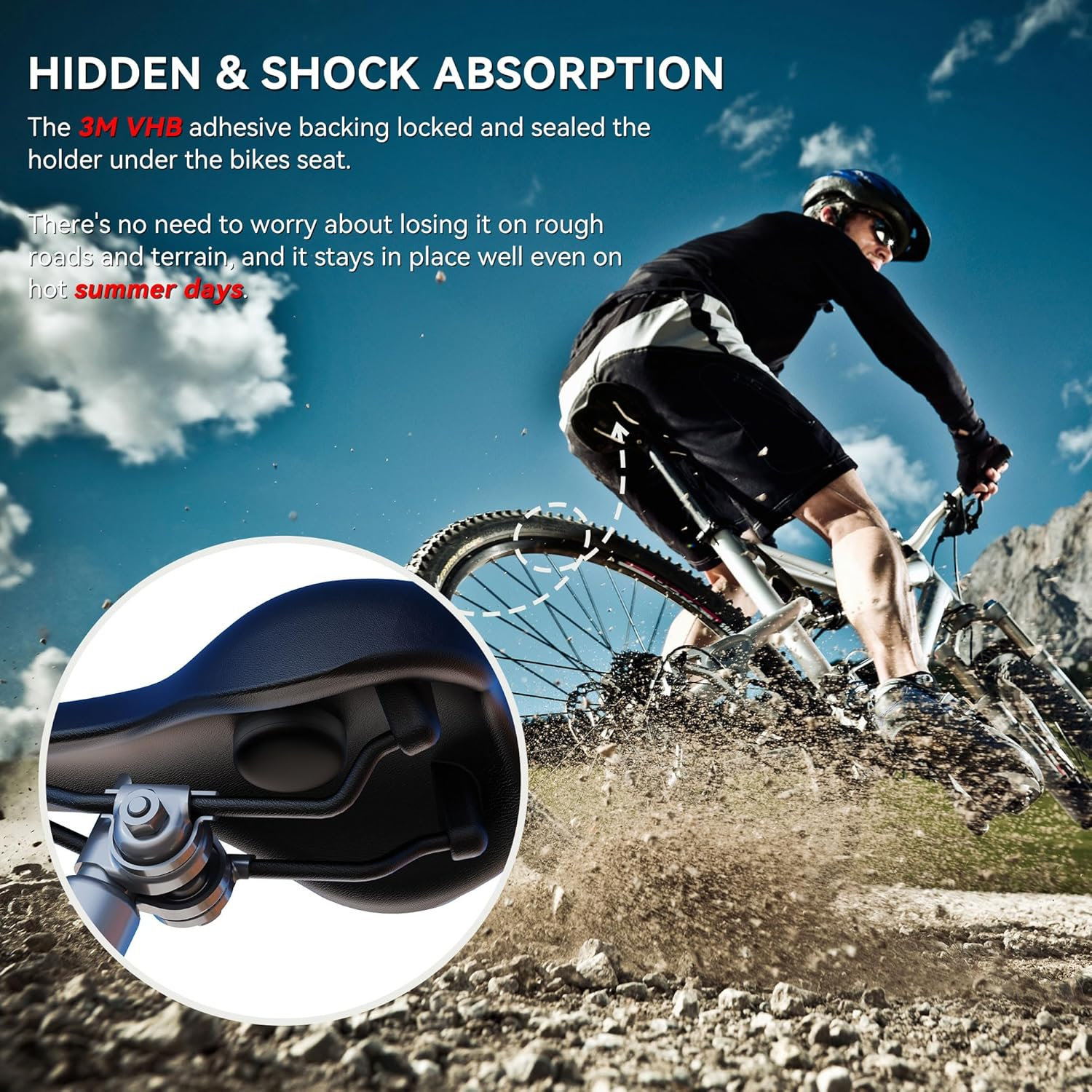 [2 Pack] for Airtag Holder, Case with Ultra Adhesive Sticker, Airtag Silicone Sticker Mount for Bike Wallet TV Remote Drone Camera Luggage Hidden (Black) image number 2