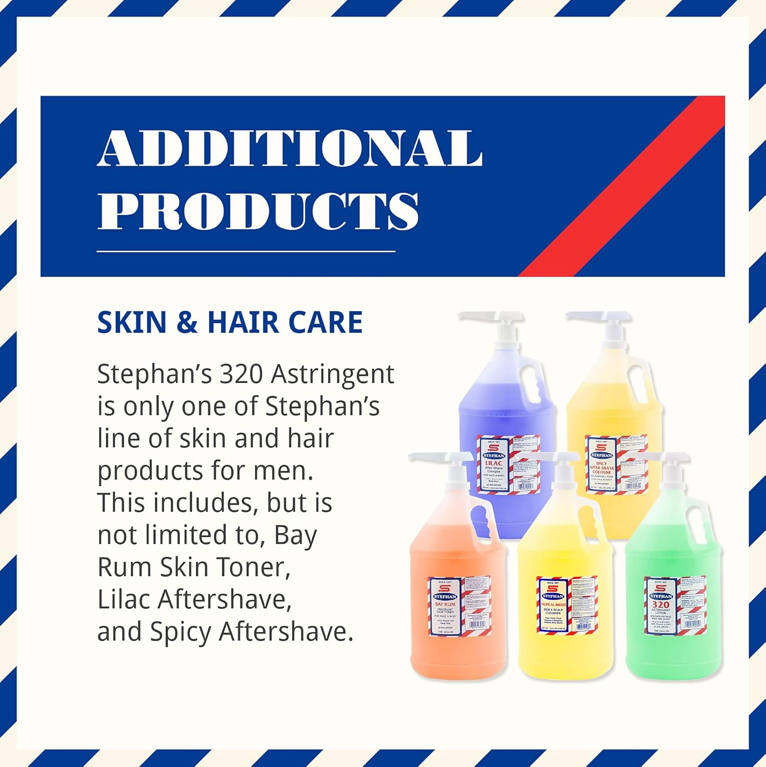 Stephan 320 Astringent for Barbers (Gallon) image number 3