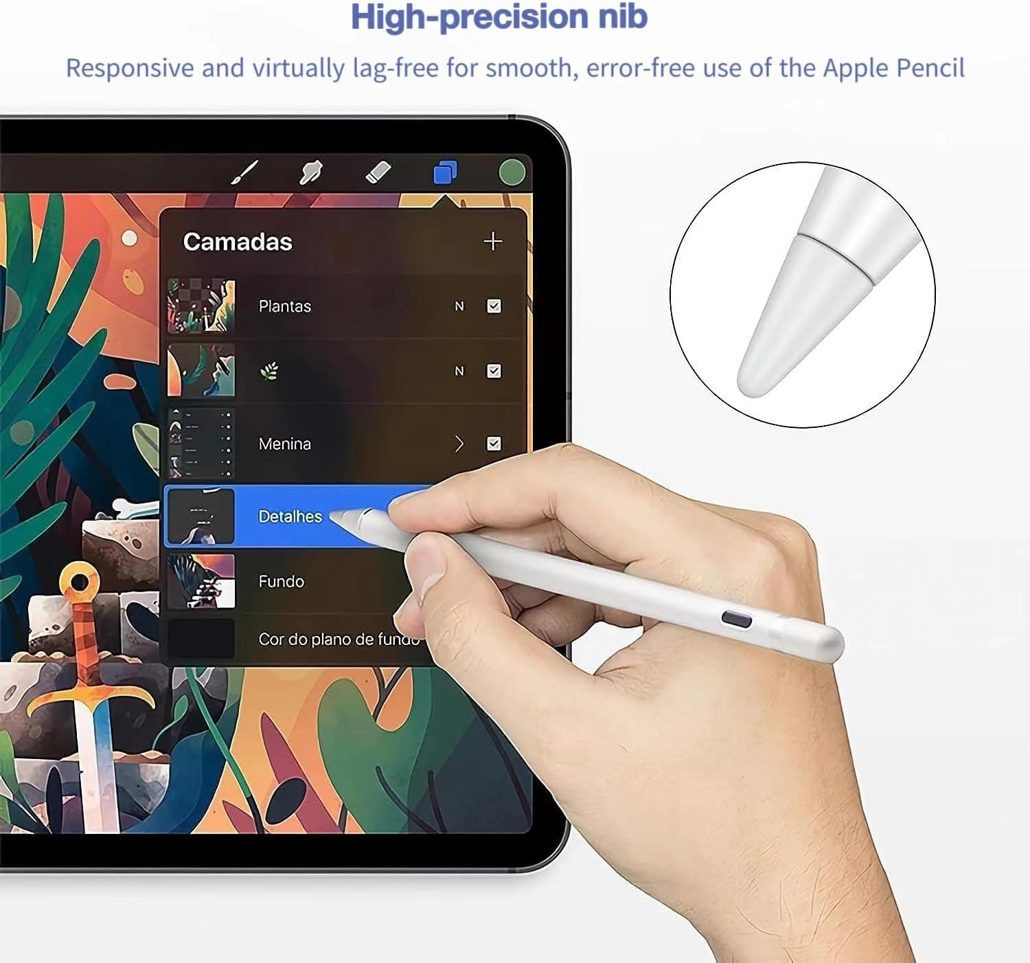 LYSYOL Pencil Tips 5-Pack | Precision Nibs for 1St/2Nd Gen | Smooth Writing & Screen Protection image number 5