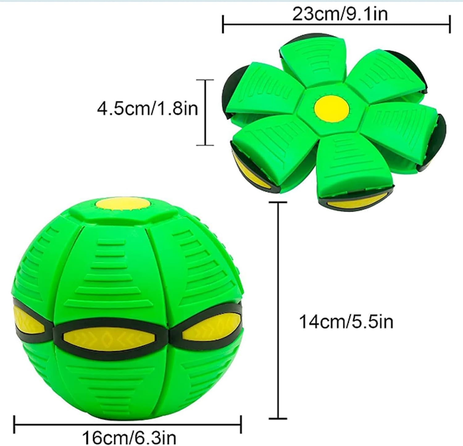 Jabron Interactive Ball for Dogs Airball,Wordly Deals Air Ball for Dogs,Doggie Disc Ball, Doggie Disk Ball, Bounce Pop Ball for Dogs, Best Gifts for Small Dogs-Red||No Light Model image number 4