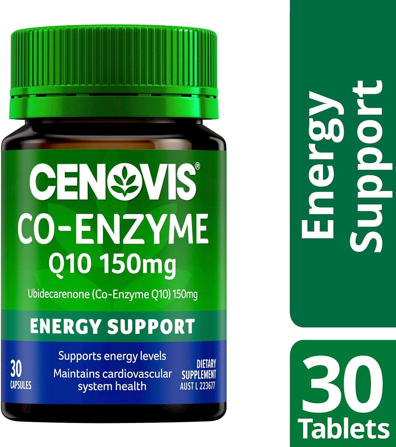 Cenovis Co-Enzyme Q10 150Mg Capsules 30 - Supports Cardiovascular Health &ndash; Antioxidant: Reduces Free Radicals Formed in the Body - Helps Maintain Energy Levels image number 3