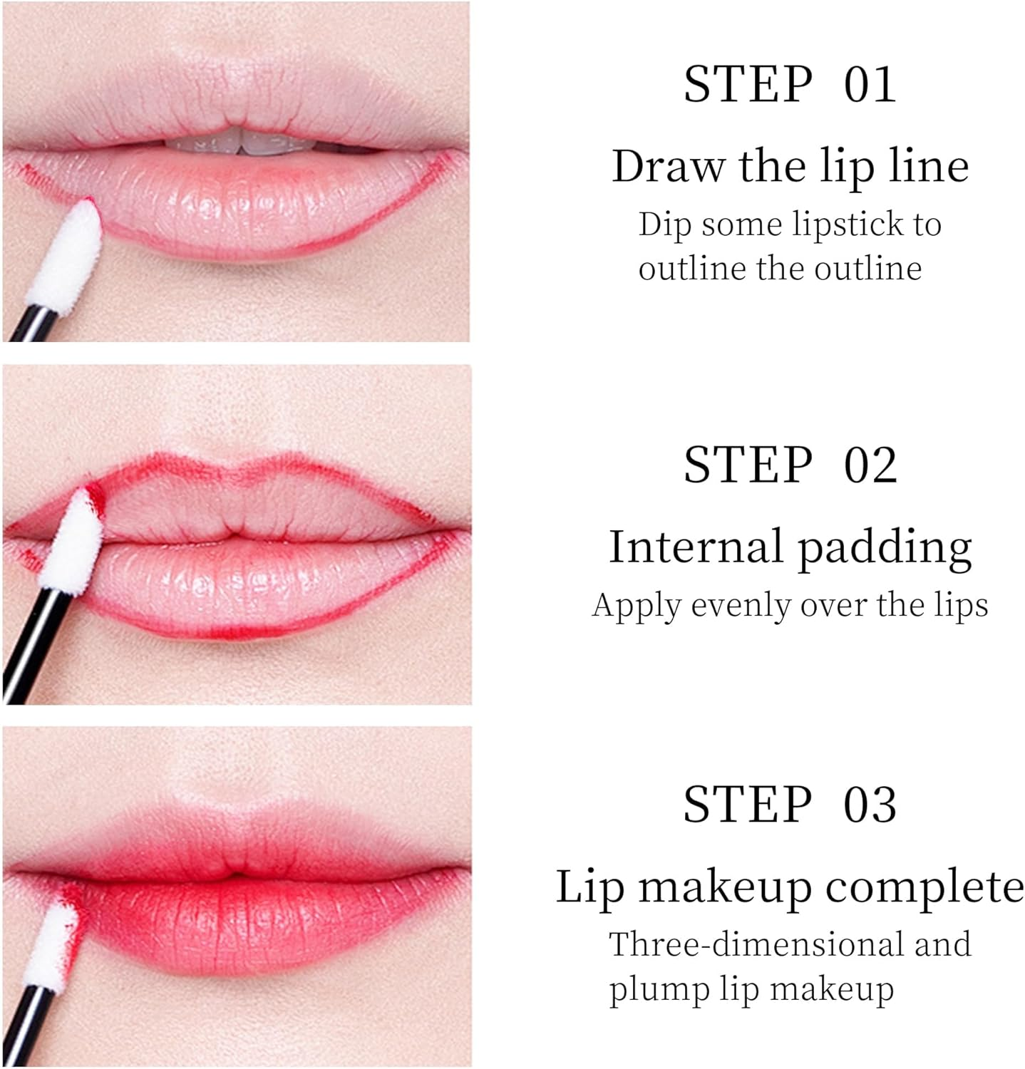 Disposable Makeup Tool Set: 100 Mascara Wands &100 Lip Applicators, Black. Ideal for Mascara, Lipstick Tester Wands,Lip Gloss and Lipstick Testing