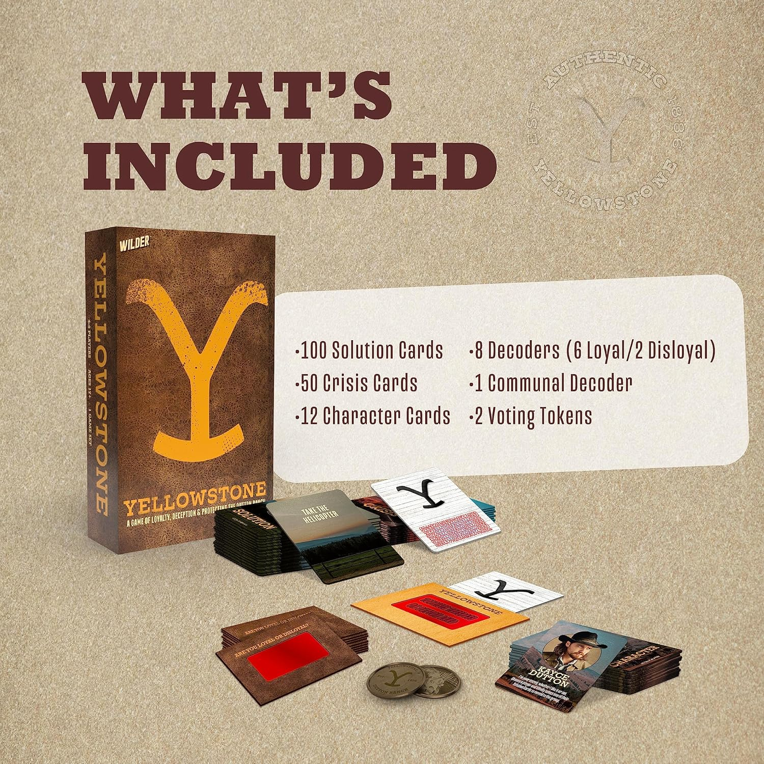 Yellowstone Party Game &ndash; Social Game of Accusations, Betrayal and Fun - Defend the Dutton and Prove Your Loyalty (17+) image number 1