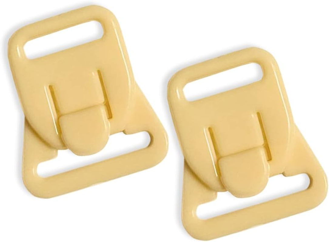 Nursing Bra Clips 5/8" Black Two Part Clip Plastic Fasteners Nursing Clips Maternity Bra Clips 10 in a Pack