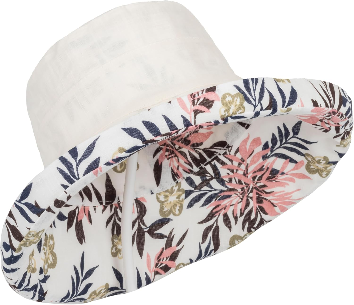 Women Summer Sun Hat UV Protection Bucket Hats Wide Brim Sun Hats Outdoor Foldable Travel Hat image number 3