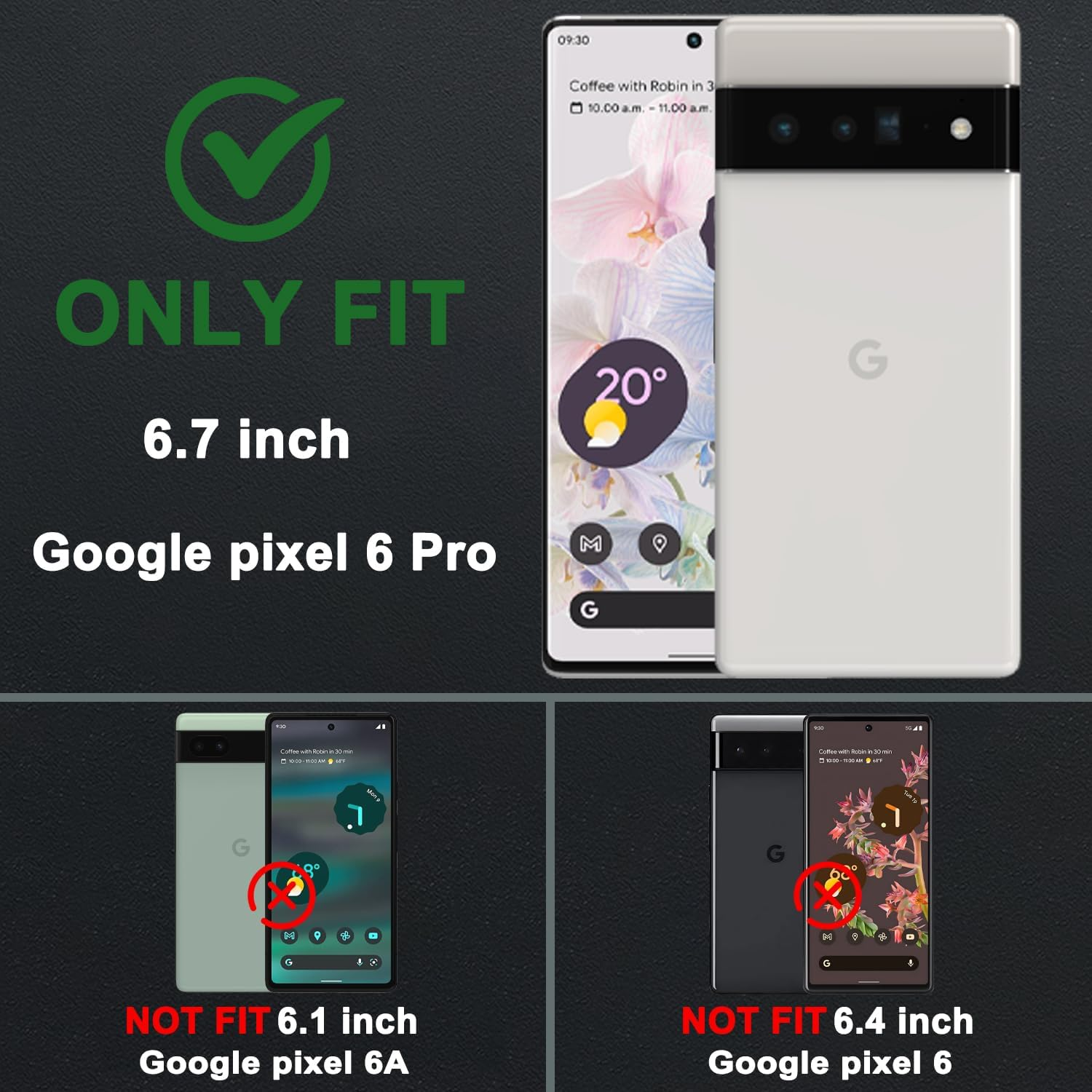 For Pixel 6 Pro Phone Case with Screen Protector*2, Clear Liquid Sparkle Glitter Floating Quicksand Phone Case, Soft TPU Bumper Shockproof Protective, Google 6 Pro Case for Women Girls, Pink/Blue image number 6