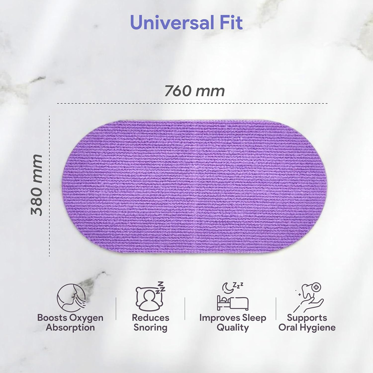 Lavender Scented Mouth Tape for Sleeping - anti Snoring Devices - Nasal Breath -Snore Reducing Aids- Promote Nose Breathing - Cotton Made Mouth Strips - Hypoallergenic Sleep Tape - Better Sleep Aid