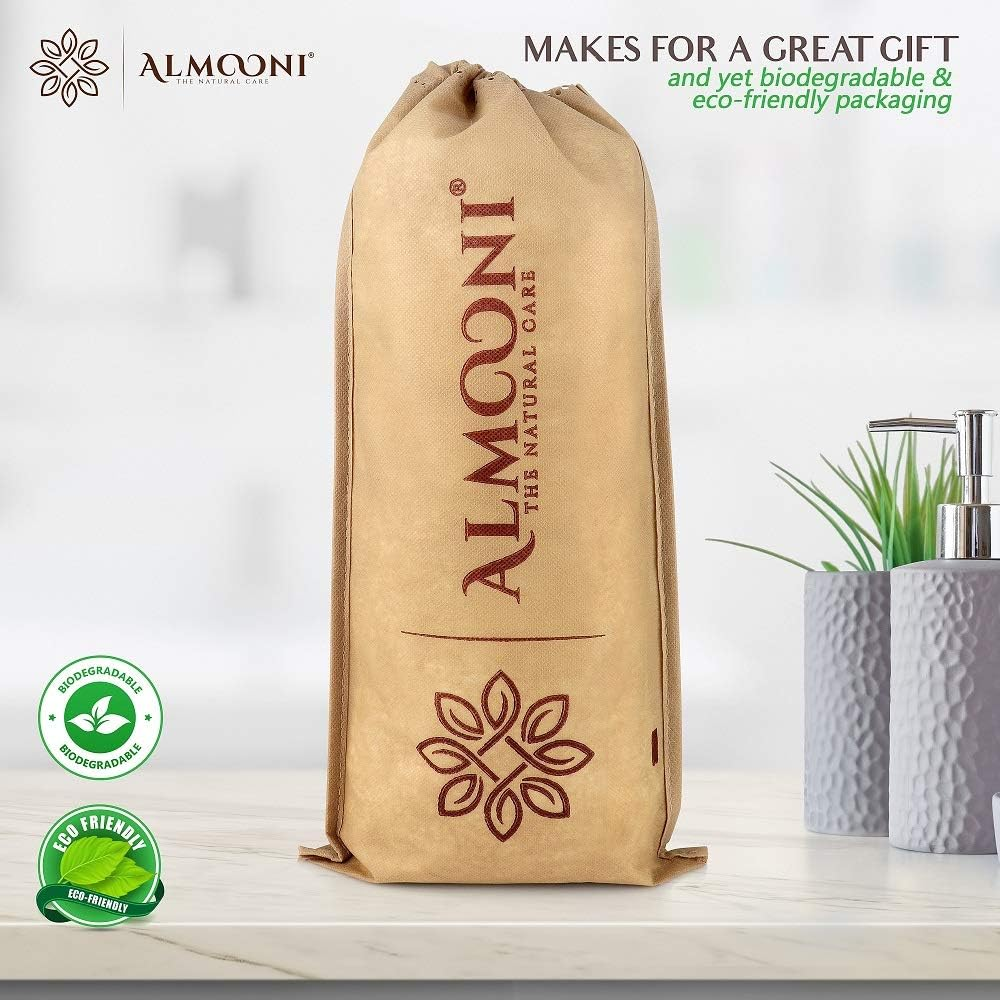Almooni Natural Egyptian Loofah Back Scrubbers for Use in Shower, Exfoliating Natural Loofah Back Scrubber for Shower for Men and Women to Clean Your Back Deeply - 1 Count (1 Pack) image number 4