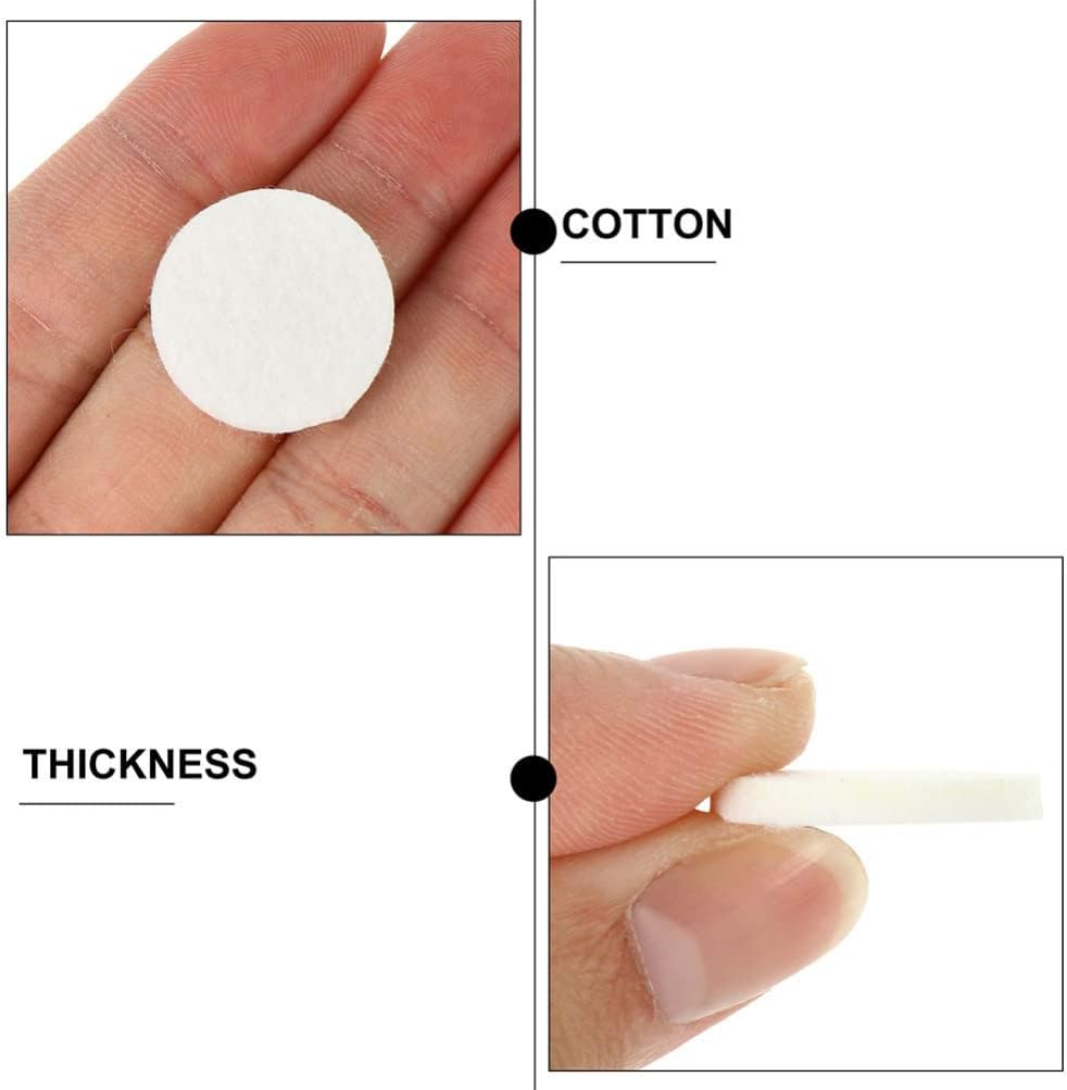 Ciieeo 100Pcs Cotton Sheet Bohemian Flower Decals Aroma Diffuser Auto Car Accessories Perfume Diffuser Pads Diffusers Difusor Diffuser for Car Child Essential Oil White Necklace image number 3