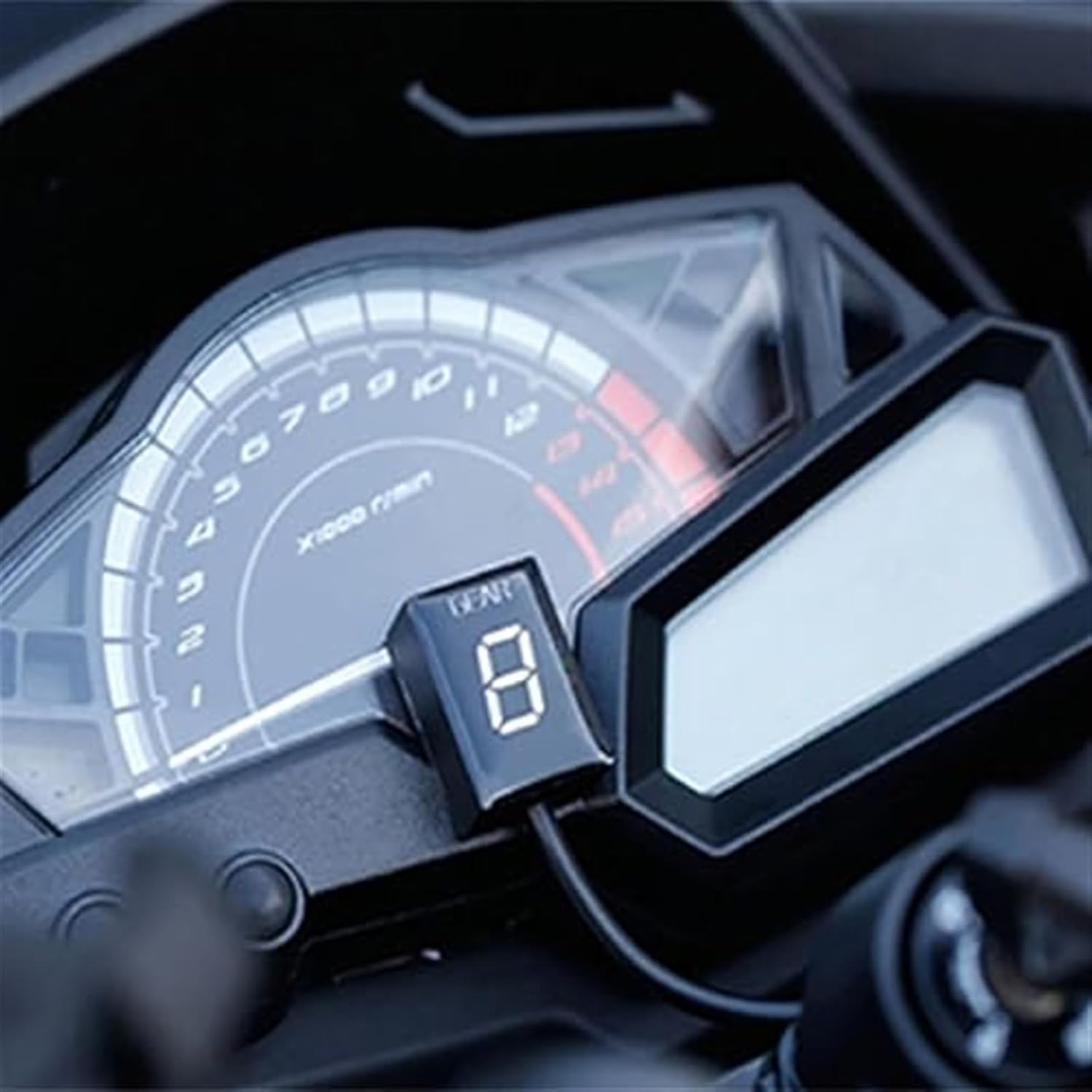 Motorcycle Accessories Gear Indicator, for VN900 VN 900 2006 2007-2010 Light 1-6 Gear Display Speed Indicator Meter Motorcycle Gear Indicator(Black Red)