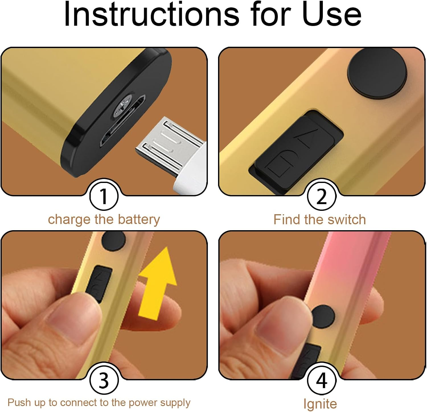 2 Pieces of Candle Electric Lighters, Rechargeable Lighter, Candle Lighter for Light the Candlese. Electronic Pulse Ignition(Gradient Light Blue, Gradient Green) image number 5