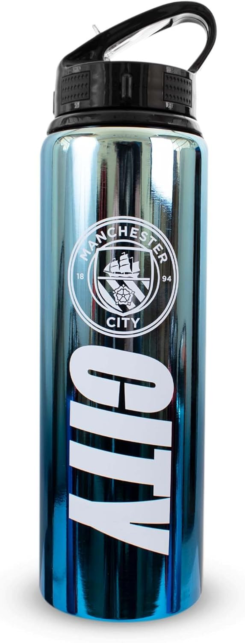 Hy-Pro Officially Licensed F.C 750Ml Aluminium UV Bottle | Integrated Folding Straw, Neochrome Finish, Leakproof, Lightweight image number 1