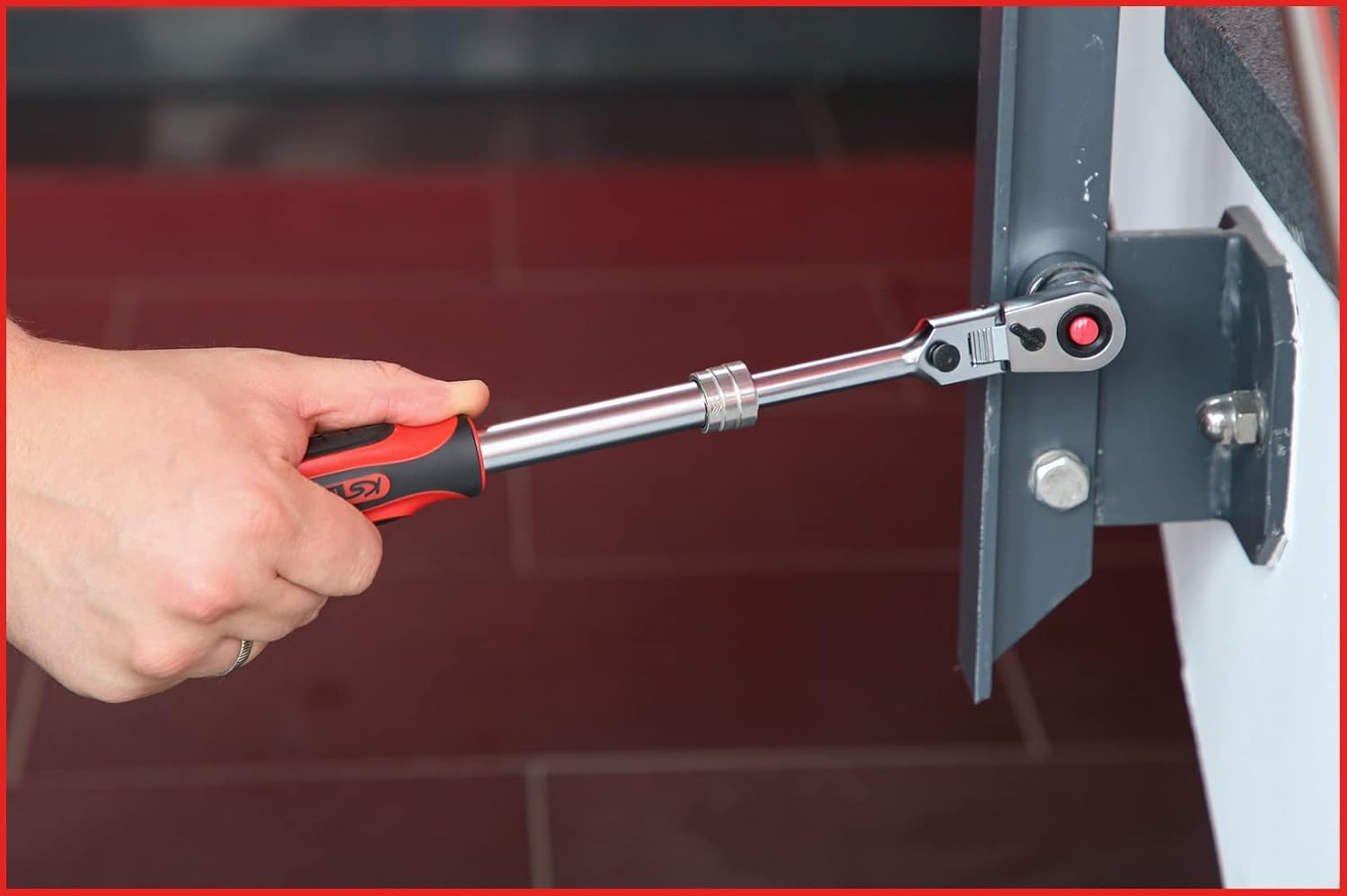 KS Tools Slimpower 914.1220 Telescopic Joint Reversible Ratchet 1/2 Inch 72 Teeth image number 1