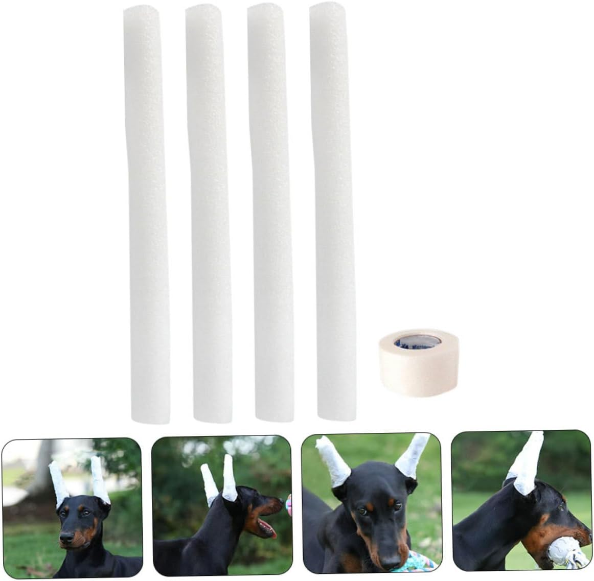 GANAZONO 1 Set Tool Puppy Ear Support for Pets Dog Ear Tape Standing Band for Dog Ears Dog Accessories Puppy Doberman Pinscher Ear Plugs Soft Suite Foam image number 1
