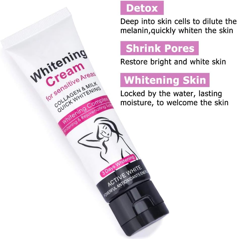 Armpit Whitening Body Creams between Legs Knees Private Parts Whitening Formula Underarm Whitener Intimate Body Skin Care Cream image number 1