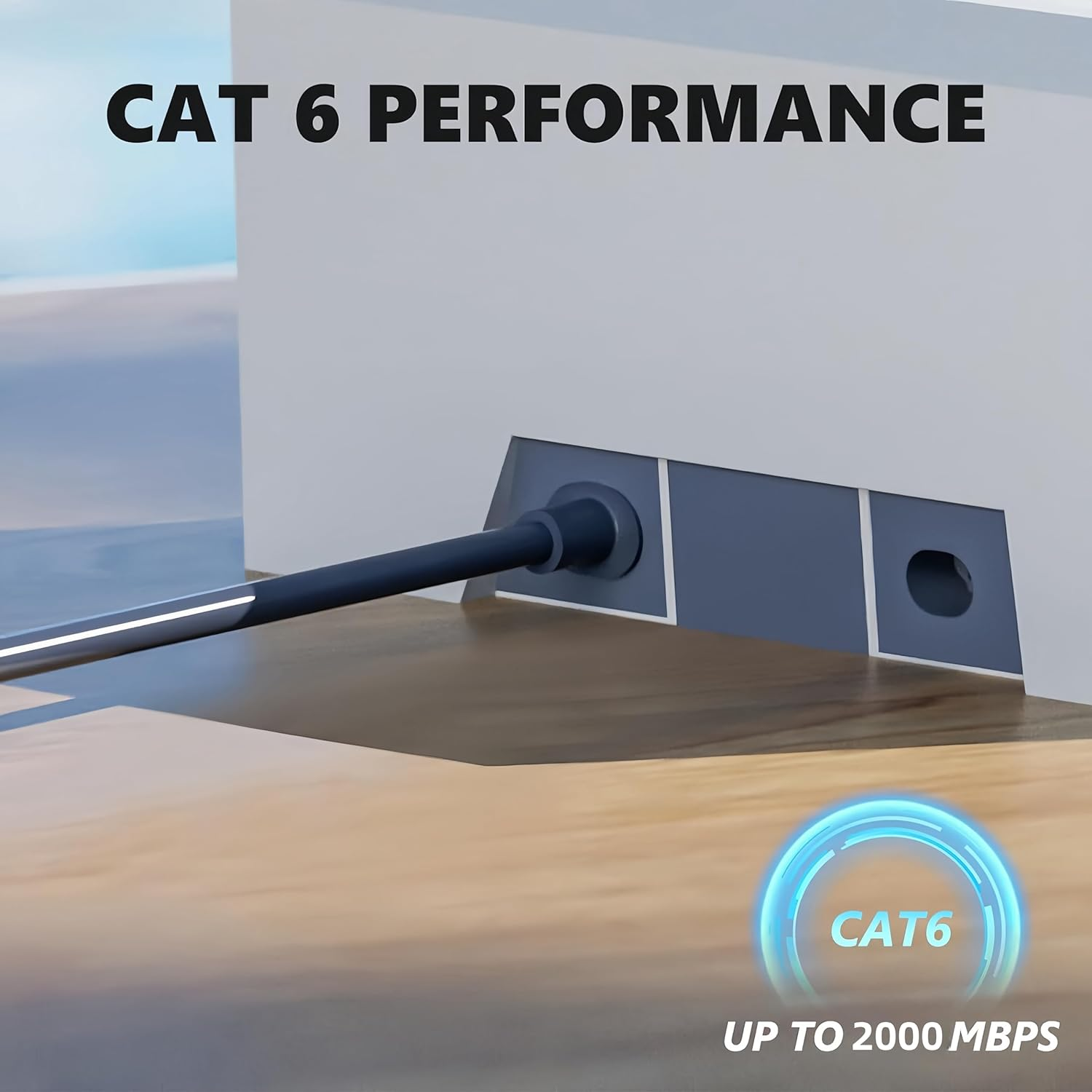 STARGEAR Starlink Gen 3 Cable RJ45 Rectangular Satellite V3 Kit (49.2FT/15M) Replacement Cable, Extension with End Cap Dustproof Starlink Accessories Waterproof Gray SPEEDS up to 2000Mbps image number 4