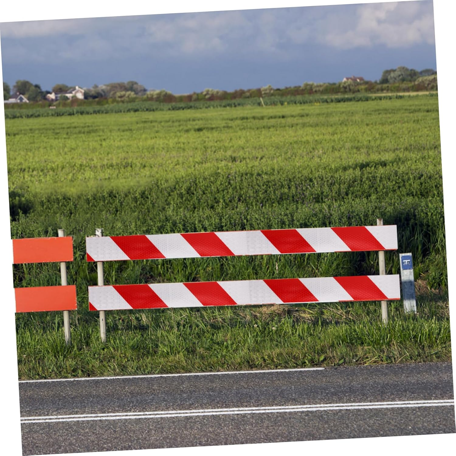 GANAZONO Red White Reflective Warning Tape 5Cm X 25M, High Visibility Safety Adhesive Strip for Vehicles, Driveways, Outdoor Caution and Trailer Marking