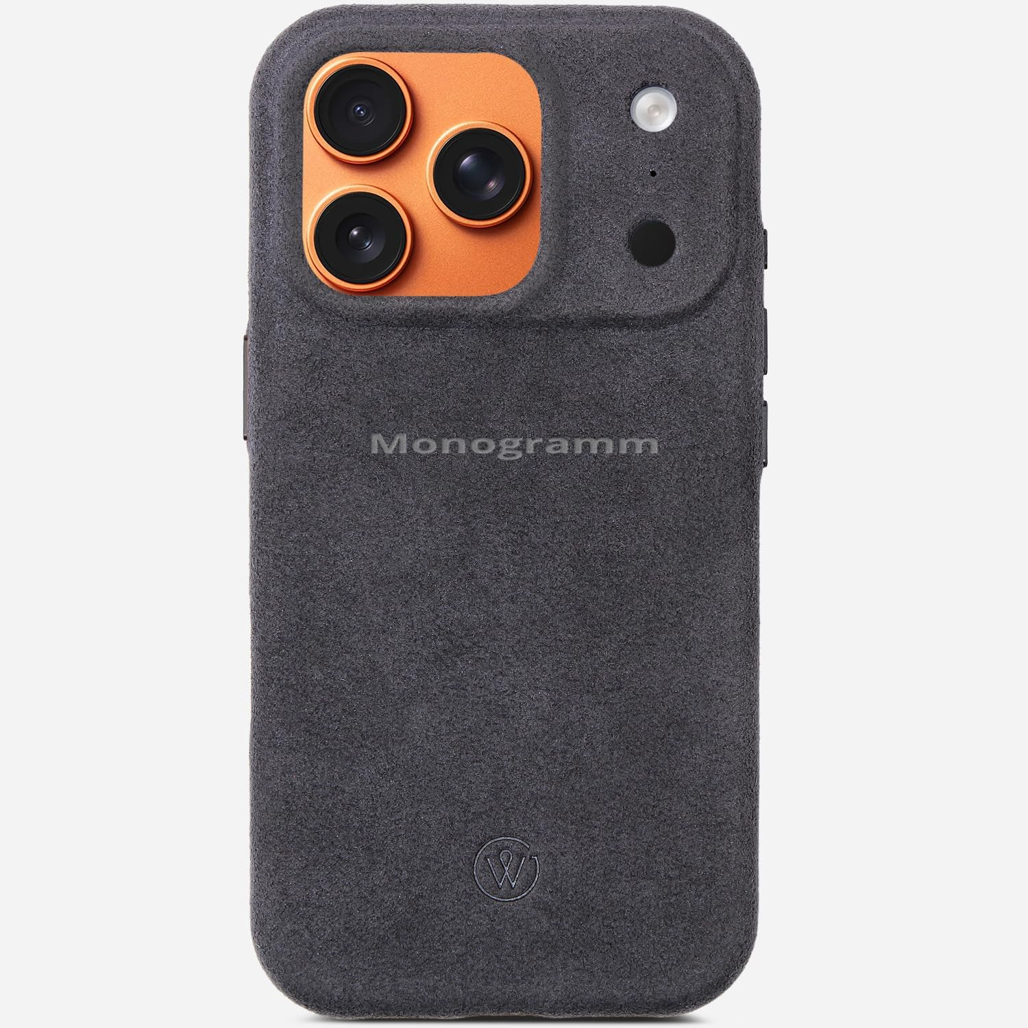 Good Wilhelm Alcantara Case for Iphone 17 Pro - Handmade Premium Case Made from Original Italian Alcantara, 360&deg; Protection, Magnetic Charging (Charcoal Grey, Iphone 17 Pro) image number 5